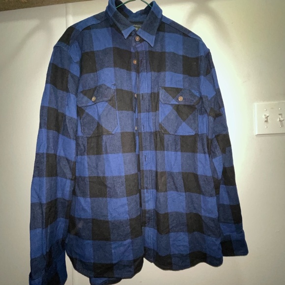 Men’s XL blue plaid shirt - Picture 1 of 3